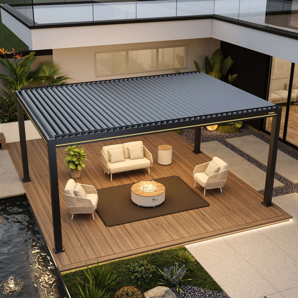 BON PERGOLA motorized louvered pergola, representative product photo