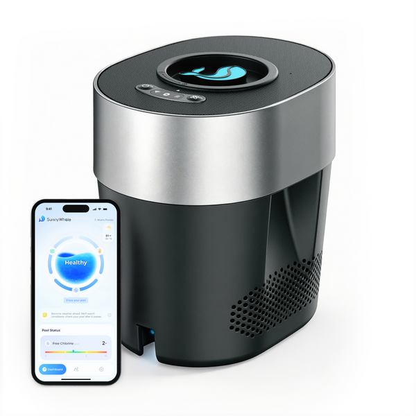 SunnyWhale FinWhale smart chlorine dispenser, manufacturer photo